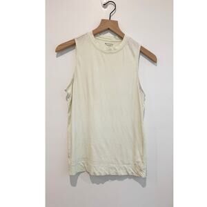 Athleta Essential Muscle Tank Light Yellow Size Small